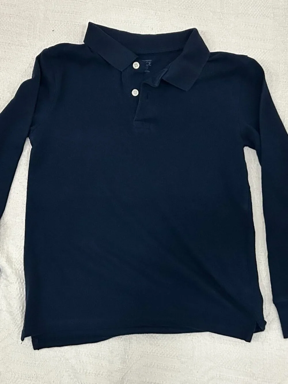 Bundle: Boys Uniform (2) Long Sleeves (1) Short Sleeves Polo - Size 10/12